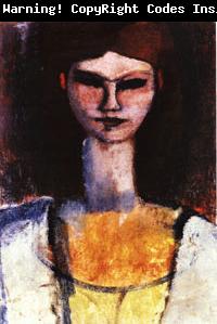 Amedeo Modigliani Bust of a Young Woman